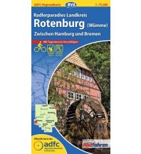 ADFC-Regionalkarte Radlerparadies Landkreis Rotenburg (Wümme) mit Tagestouren-Vorschlägen, 1:75.000, reiß- und wetterfest, GPS-Tracks Download KOMPASS freytag & berndt