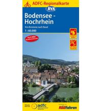 Cycling Maps ADFC-Regionalkarte Bodensee-Hochrhein von Konstanz nach Basel, 1:60.000, reiß- und wetterfest, GPS-Tracks Download BVA BikeMedia