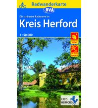 Radwanderkarte BVA Radwandern im Kreis Herford 1:50.000, reiß- und wetterfest, GPS-Tracks Download KOMPASS freytag & berndt