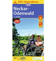 Radkarten Deutschland ADFC-Regionalkarte Neckar-Odenwald, 1:50.000, reiß- und wetterfest, GPS-Tracks Download KOMPASS freytag & berndt