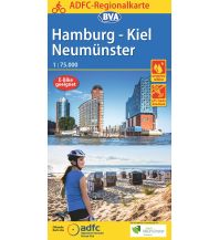 Radkarten Deutschland ADFC-Regionalkarte Hamburg, Neumünster, Kiel 1:75.000 KOMPASS freytag & berndt