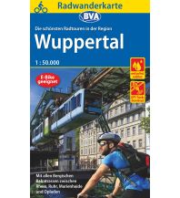 Radwanderkarte BVA Die schönsten Radtouren in der Region Wuppertal, 1:50.000, reiß- und wetterfest, GPS-Tracks Download, E-Bike geeignet KOMPASS freytag & berndt