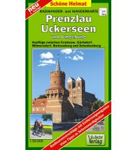 Radkarten Deutschland Radwander- und Wanderkarte Prenzlau, Uckerseen und Umgebung Dr. Andreas Barthel Verlag