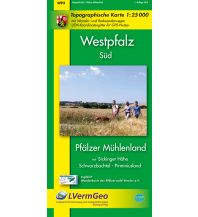Hiking Maps Germany Westpfalz-Süd, Pfälzer Mühlenland mit Sickinger Höhe, Schwarzbachtal, Pirminiusland Landesvermessungsamt Rheinland-Pfalz