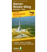 Wanderkarten Harz Harzer-Hexen-Stieg, Wanderkarte 1:25.000 KOMPASS freytag & berndt