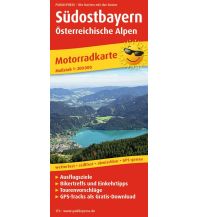 Straßenkarten Deutschland Südostbayern - Österreichische Alpen, Motorradkarte 1:200.000 KOMPASS freytag & berndt