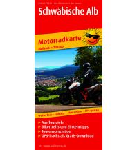 Straßenkarten Deutschland Schwäbische Alb, Motorradkarte 1:200.000 KOMPASS freytag & berndt