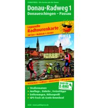 Cycling Maps Germany Donau-Radweg 1, Donaueschingen - Passau, Radtourenkarte 1:50.000 Freytag-Berndt und ARTARIA