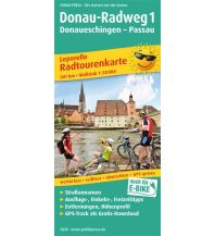 Cycling Maps Germany Donau-Radweg 1, Donaueschingen - Passau, Radtourenkarte 1:50.000 Freytag-Berndt und ARTARIA