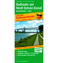 Radkarten Deutschland Radroute am Nord-Ostsee-Kanal, Radtourenkarte 1:50.000 KOMPASS freytag & berndt