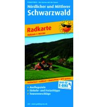 Radkarten Deutschland Nördlicher und Mittlerer Schwarzwald, Radkarte 1:100.000 KOMPASS freytag & berndt