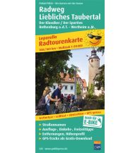 Radkarten Deutschland Radweg Liebliches Taubertal, Radtourenkarte 1:50.000 KOMPASS freytag & berndt