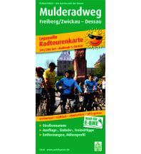 Radkarten Deutschland Mulderadweg, Radtourenkarte 1:50.000 KOMPASS freytag & berndt