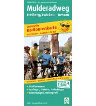 Radkarten Deutschland Mulderadweg, Radtourenkarte 1:50.000 KOMPASS freytag & berndt