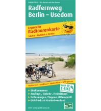 Radkarten Deutschland Radfernweg Berlin - Usedom 1:50.000, Leporello Radtourenkarte KOMPASS freytag & berndt