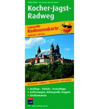 Radkarten Deutschland Kocher-Jagst-Radweg, Radtourenkarte 1:50.000 KOMPASS freytag & berndt