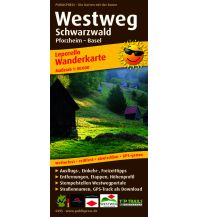 Wanderkarten Deutschland Wanderkarte 0395, Westweg Schwarzwald 1:50.000 KOMPASS freytag & berndt