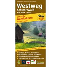 Wanderkarten Deutschland Wanderkarte 0395, Westweg Schwarzwald 1:50.000 KOMPASS freytag & berndt