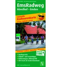 Radkarten Deutschland EmsRadweg, Radtourenkarte 1:50.000 KOMPASS freytag & berndt