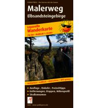 Wanderkarten Deutschland Malerweg - Elbsandsteingebirge, Wanderkarte 1:25.000 KOMPASS freytag & berndt