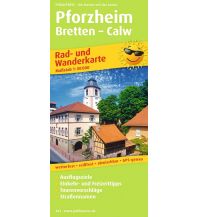 Wanderkarten Schwarzwald - Schwäbische Alb Pforzheim, Rad- und Wanderkarte 1:50.000 KOMPASS freytag & berndt