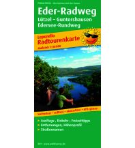 Radkarten Deutschland Eder-Radweg, Radtourenkarte 1:50.000 KOMPASS freytag & berndt