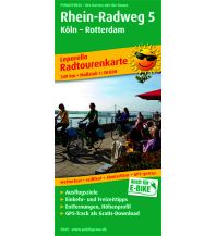 Radkarten Niederlande Rhein-Radweg 5, Köln - Rotterdam, Radtourenkarte 1:50.000 KOMPASS freytag & berndt