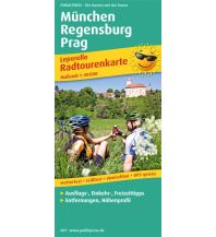 Radkarten Tschechien München - Regensburg - Prag KOMPASS freytag & berndt