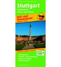 Radkarten Deutschland Stuttgart, Rad- und Wanderkarte 1:50.000 KOMPASS freytag & berndt