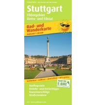 Radkarten Deutschland Stuttgart, Rad- und Wanderkarte 1:50.000 KOMPASS freytag & berndt
