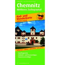 Radkarten Deutschland Chemnitz, Rad- und Wanderkarte 1:50.000 KOMPASS freytag & berndt