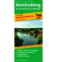 Radkarten Deutschland Havelradweg, Von der Quelle bis zur Mündung KOMPASS freytag & berndt
