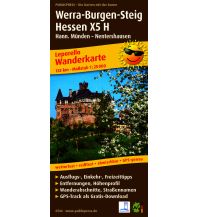 Wanderkarten Deutschland Werra-Burgen-Steig Hessen X5 H, Wanderkarte 1:25.000 KOMPASS freytag & berndt