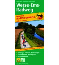 Radkarten Deutschland Werse-Ems-Radweg, Radtourenkarte 1:50.000 KOMPASS freytag & berndt