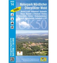 Wanderkarten Bayern UK50-14, Naturpark Nördlicher Oberpfälzer Wald 1:50.000 LDBV