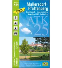 Wanderkarten Bayern Bayerische ATK25-K14, Mallersdorf-Pfaffenberg 1:25.000 LDBV