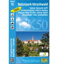 Wanderkarten Bayern UK50-19 Naturpark Hirschwald 1:50.000 LDBV