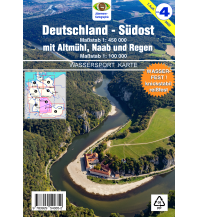 Kanusport Wassersport-Wanderkarte 4, Deutschland Südost 1:450.000 Jübermann