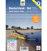 Kanusport Wassersport-Karte 7, Deutschland Ost 1:450.000 Jübermann