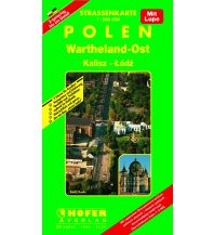 Straßenkarten Polen Höfer Straßenkarte PL 012, Wartheland 1:200.000 KOMPASS freytag & berndt