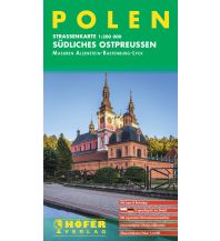 Road Maps Poland Höfer Straßenkarte PL 010, Südliches Ostpreußen 1:200.000 Höfer Verlag
