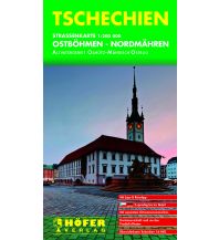 Road Maps Czech Republic Höfer Straßenkarte CS 003 Ostböhmen - Nordmähren 1:200.000 Höfer Verlag