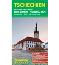 Straßenkarten Tschechien Höfer Straßenkarte CS 003 Ostböhmen - Nordmähren 1:200.000 KOMPASS freytag & berndt