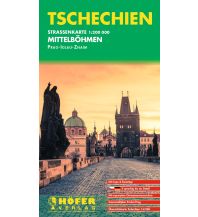 Straßenkarten Tschechien Höfer Straßenkarte CS 005 Mittelböhmen 1:200.000 KOMPASS freytag & berndt