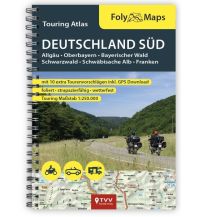 Motorradreisen FolyMaps Touringatlas Deutschland Süd 1:250.000 Touristik-Verlag Vellmar