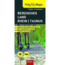 Motorradkarten Deutschland FolyMaps Bergisches Land - Rhein - Taunus 1:250 000 Touristik-Verlag Vellmar