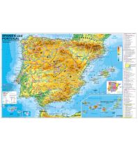 Poster und Wandkarten Spanien und Portugal physisch Stiefel GmbH