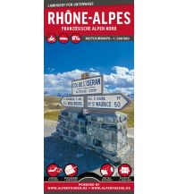 Motorradkarten Frankreich MoTourMaps Rhône-Alpes (Französische Alpen Nord) 1:300.000 MoTourMedia
