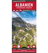 Motorradkarten Europa MoTourMaps Albanien Nord Auto- und Motorradkarte 1:280.000 MoTourMedia