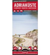 Motorradkarten Europa MoTourMaps Adriaküste Slowenien • Kroatien • Montenegro Auto- und Motorradkarte 1:300.000 MoTourMedia